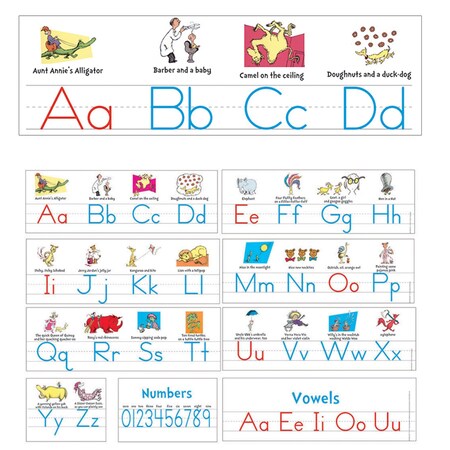 Dr. Seuss™ Manuscript Alphabet Bulletin Board Set